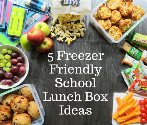 freezable snacks for lunch boxes